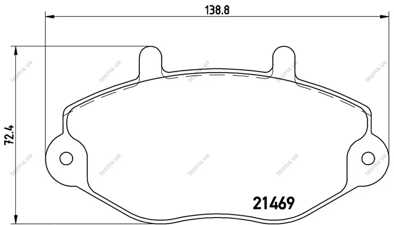 Колодка BREMBO P24033 (фото 1)