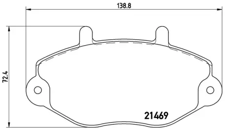 Колодка BREMBO P24033