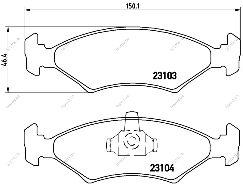 Колодка BREMBO P24043 (фото 1)