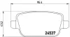 Комплект гальмівних колодок з 4 шт. дисків BREMBO P24075 (фото 1)