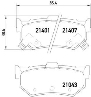 Колодка BREMBO P28007