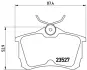 Комплект гальмівних колодок з 4 шт. дисків BREMBO P28030 (фото 2)