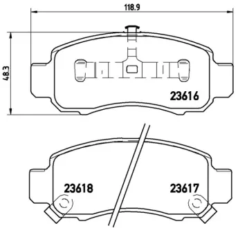 Колодка BREMBO P28033