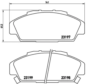 Колодка BREMBO P28041