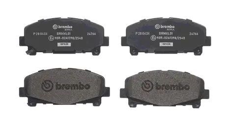Комплект гальмівних колодок з 4 шт. дисків BREMBO P28043X