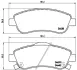 Комплект гальмівних колодок з 4 шт. дисків BREMBO P28045 (фото 2)