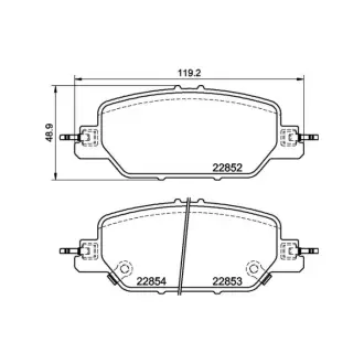 Гальмівні колодки дискові BREMBO P28 097