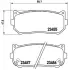 Колодка BREMBO P30008 (фото 2)