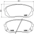 Комплект гальмівних колодок з 4 шт. дисків BREMBO P30039 (фото 2)