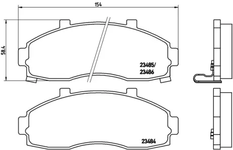 Колодка BREMBO P30044