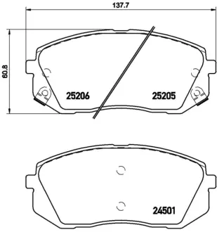 Колодка Xtra BREMBO P30056X