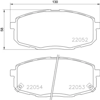Гальмівні колодки дискові BREMBO P30077