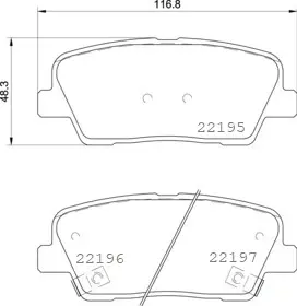 Гальмівні колодки дискові BREMBO P30 105