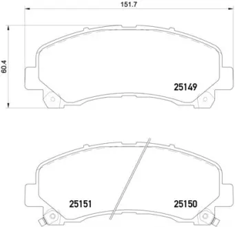 Колодка BREMBO P34007