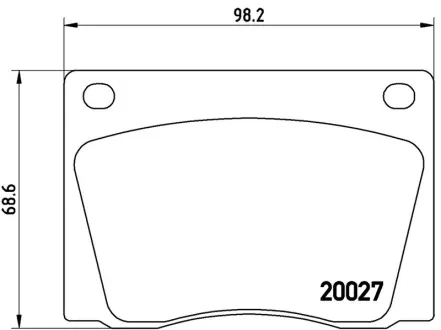 Колодка BREMBO P36001