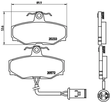 Колодка BREMBO P36006