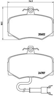 Колодка BREMBO P36009