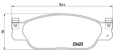 Колодка BREMBO P36012