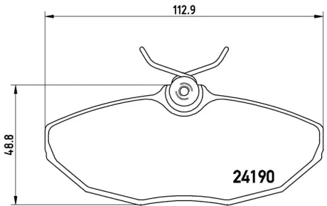 Гальмівні колодки дискові BREMBO P36015