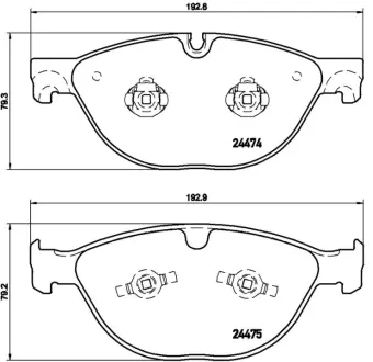 Колодка BREMBO P36025