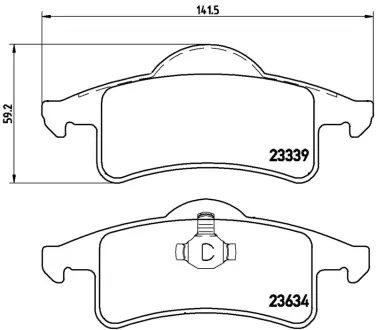 Гальмівні колодки дискові BREMBO P37006