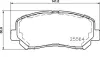 Комплект гальмівних колодок з 4 шт. дисків BREMBO P37019 (фото 1)