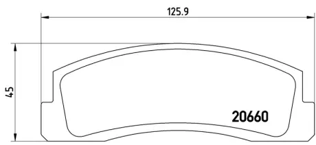 Гальмівні колодки дискові BREMBO P41002