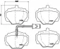Колодка BREMBO P44003 (фото 1)