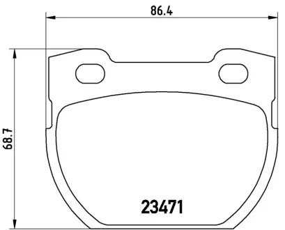 Колодка BREMBO P44007