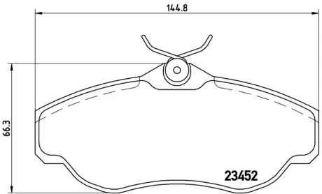Гальмівні колодки дискові BREMBO P44008
