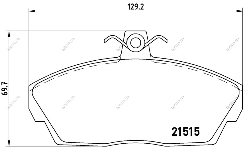 Колодка BREMBO P44010 (фото 1)