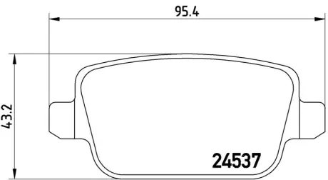 Гальмівні колодки дискові BREMBO P44017
