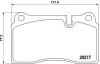 Комплект гальмівних колодок з 4 шт. дисків BREMBO P44018 (фото 2)
