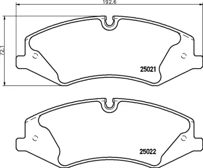 Гальмівні колодки дискові BREMBO P44024