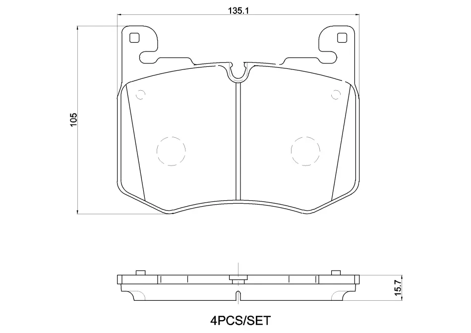 Гальмівні колодки дискові BREMBO P44030 (фото 1)