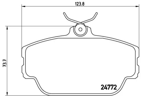 Колодка BREMBO P46001