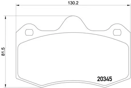 Колодка BREMBO P47001