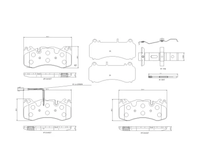Гальмівні колодки дискові BREMBO P48005