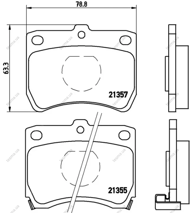 Колодка BREMBO P49013 (фото 1)