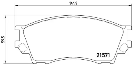 Колодка BREMBO P49019
