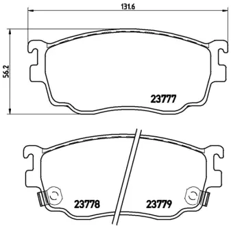 Колодка BREMBO P49026