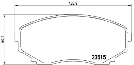 Колодка BREMBO P49028