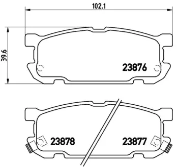 Колодка BREMBO P49030
