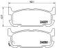 Колодка BREMBO P49031 (фото 1)