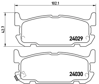 Колодка BREMBO P49031