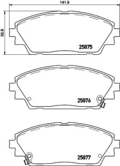 Гальмівні колодки дискові BREMBO P49050