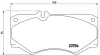Колодка BREMBO P50003 (фото 2)