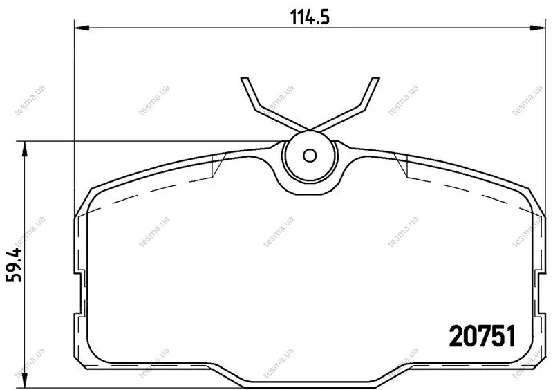 Колодка BREMBO P50006 (фото 1)