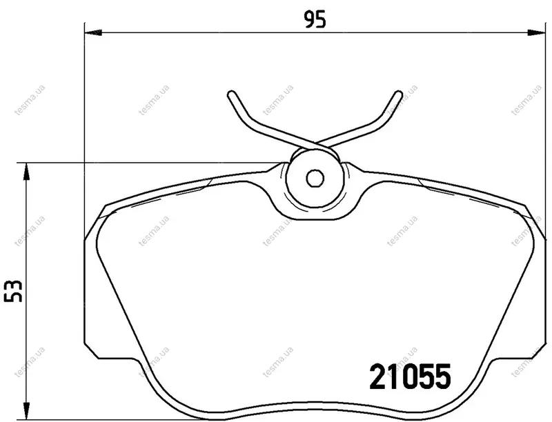 Колодка BREMBO P50011 (фото 1)