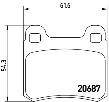 Гальмівні колодки дискові BREMBO P50013